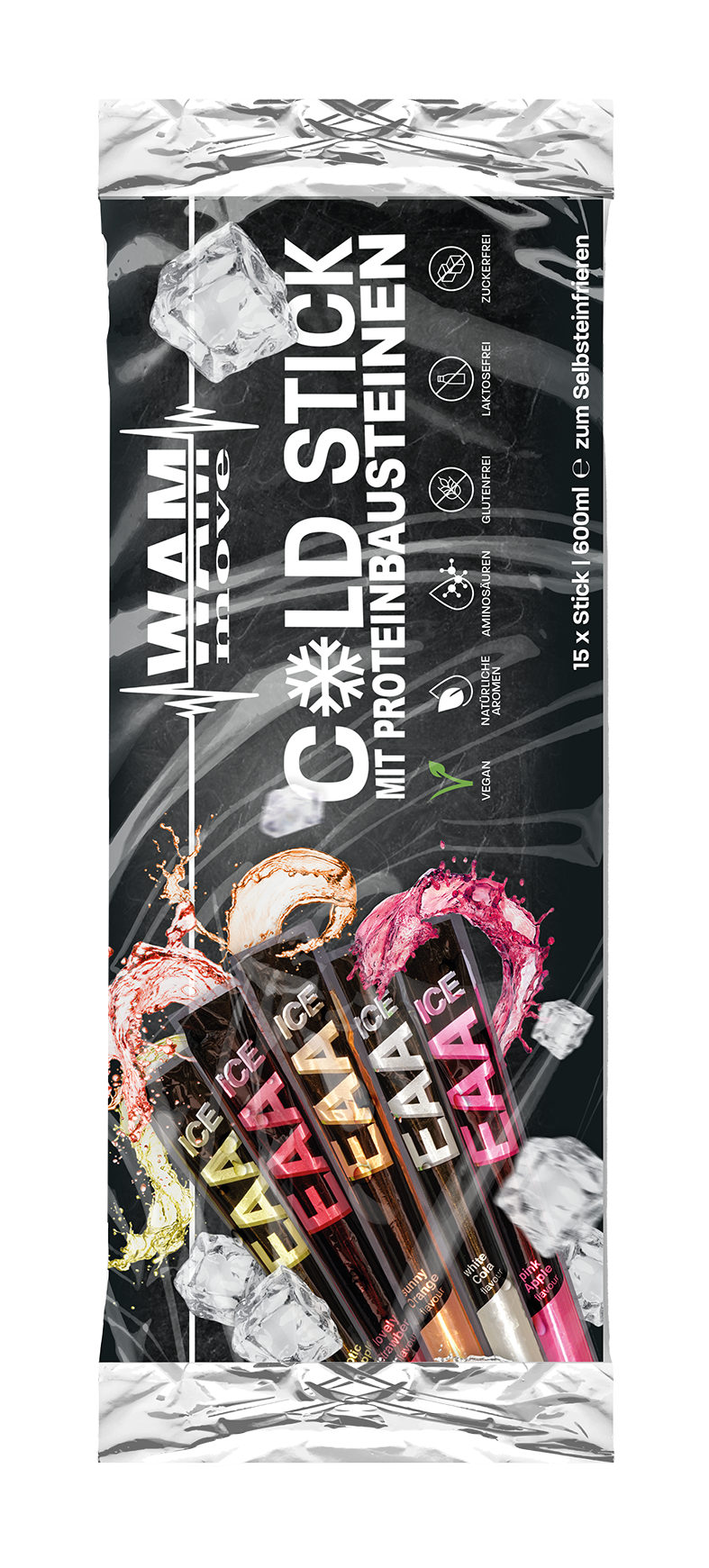 ICE COLD STICK – Wassereis mit Aminosäuren (15er Pack)